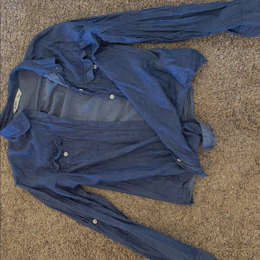 An old navy size medium button down shirt